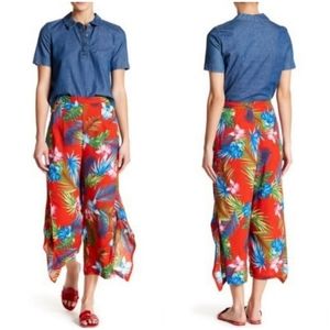 Romeo & Juliet Couture/ Red Floral Pants